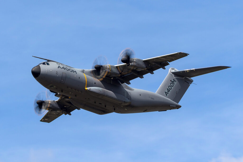 Airbus Defence and Space A400M military cargo aircraft